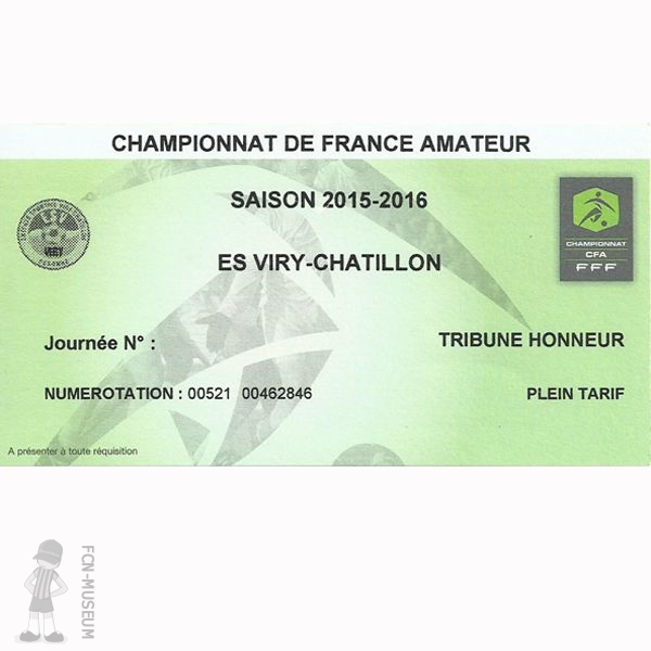 2015-16 CFA 23ème j Viry Chatillon Nantes