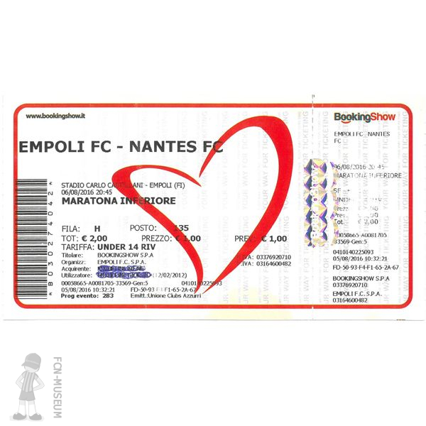 2016-07 Amical Empoli Nantes