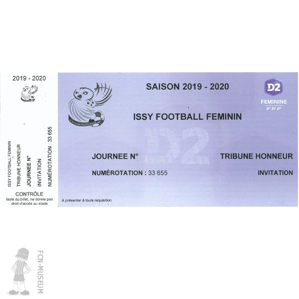 2019-20 D2 Féminine 07ème j Issy Féminin Nantes