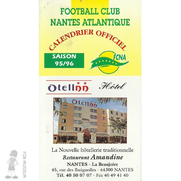 Calendrier 1995-96