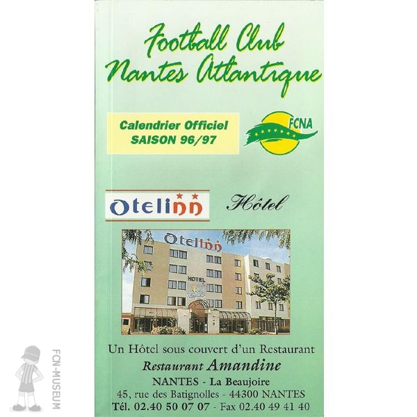 Calendrier 1996-1997