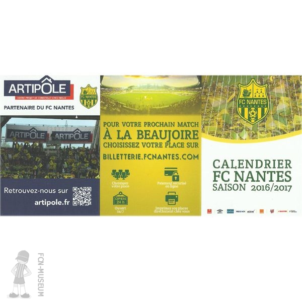 Calendrier 2016-17