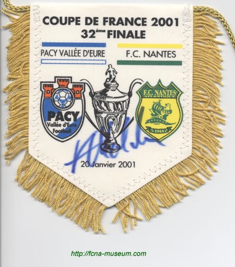 Fanion 32ème Pacy sur Eure Nantes CdF 2001