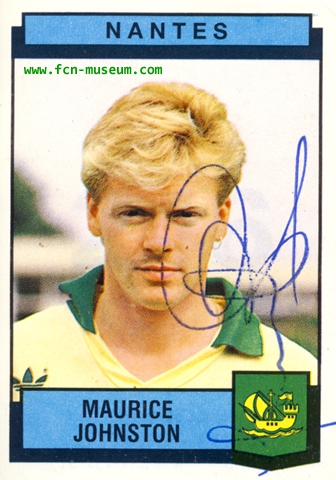 JOHNSTON Maurice 1987-88