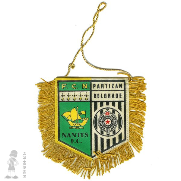 1985-86 16ème retour Nantes Partizan (Fanion)