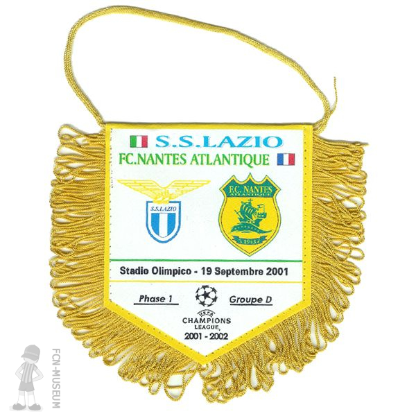 2001-02 1ère phase 2ème J. Lazio Nantes  (Fanion)