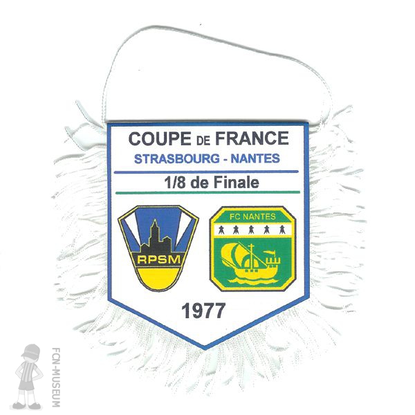 CdF 1977  8ème retour Strasbourg Nantes (Fanion)