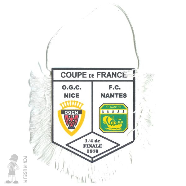 CdF 1978 Quart aller Nice Nantes