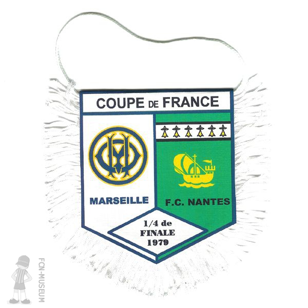 CdF 1979 quart retour Marseille Nantes (Fanion)