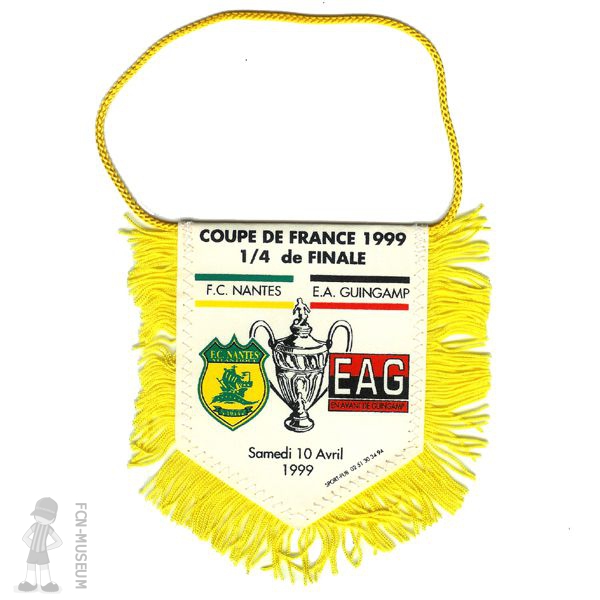 CdF 1999  Quart Nantes Guingamp (Fanion)