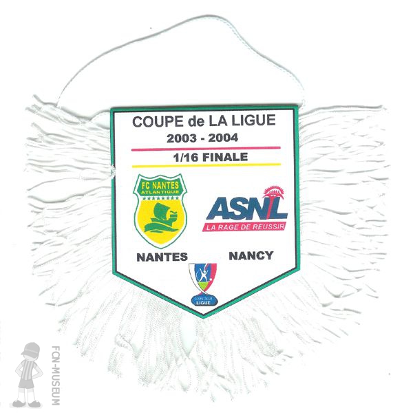 CdL 2003-04  16ème Nantes Nancy (Fanion)