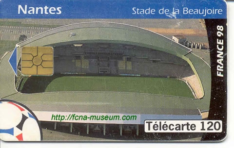 1998 Télécarte La Beaujoire - Coupe du Monde 98