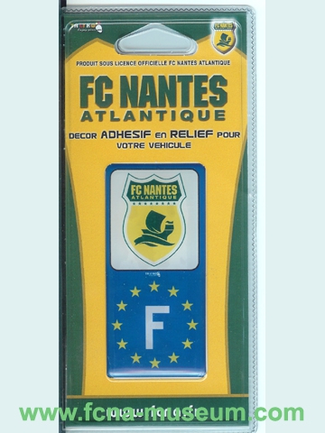 2004-05 Plaque voiture