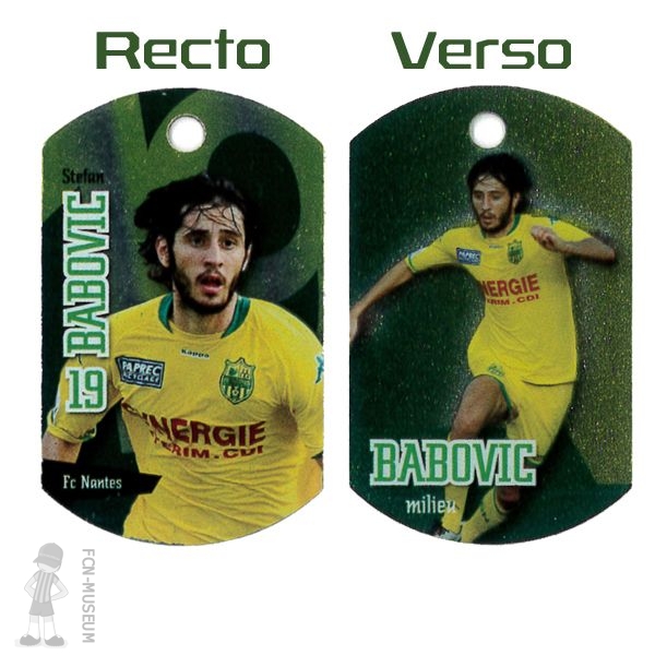 2008-09 BABOVIC Stefan (Metal Tag)