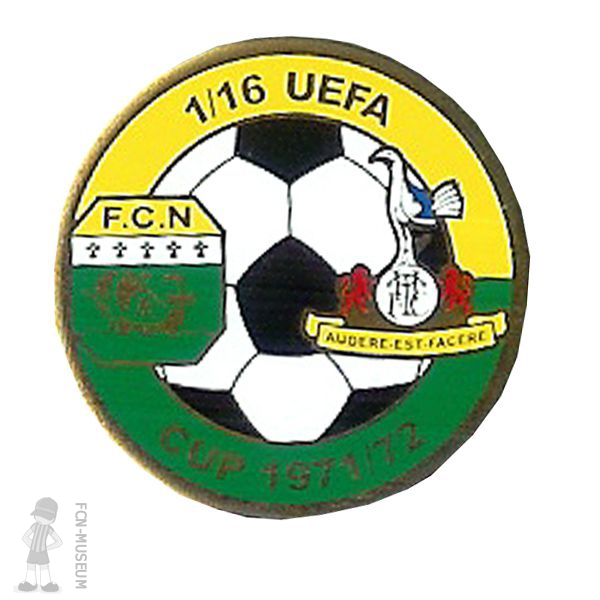 1971-72 16ème aller Nantes Tottenham (Badge)