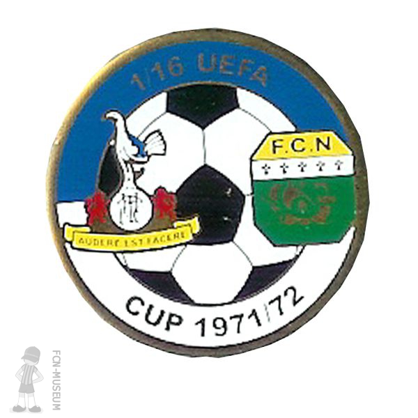1971-72 16ème retour Tottenham Nantes (Badge)