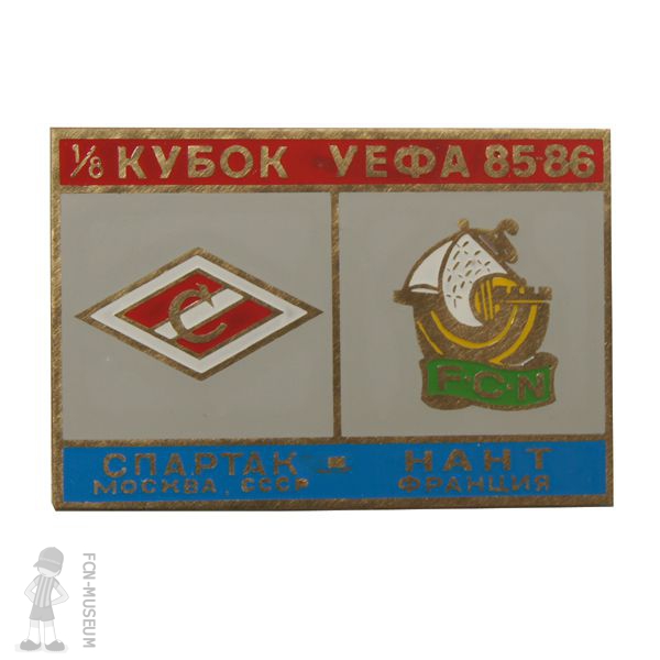 1985-86 8ème aller Spartak Nantes (Badge) b