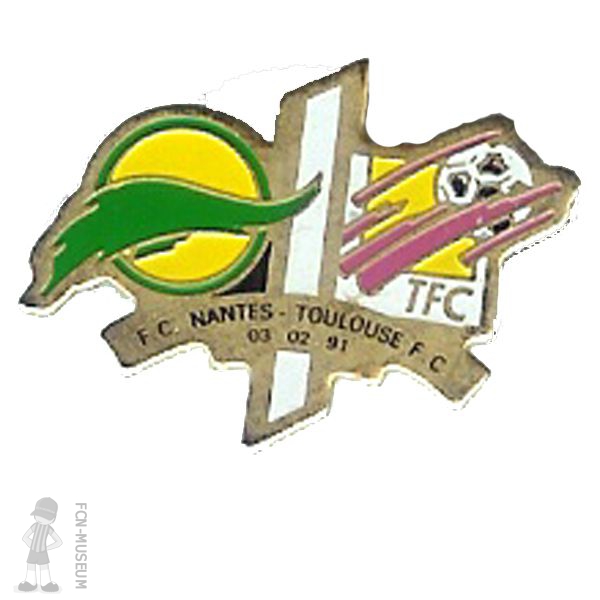 1990-91 25ème j Nantes Toulouse
