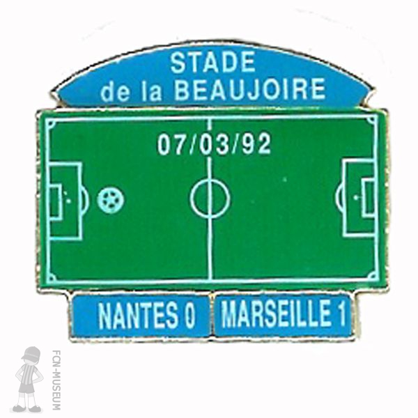 1991-92 31ème j Nantes Marseille b (Pin's)