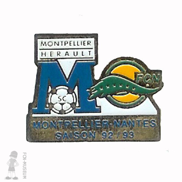 1992-93 30ème j Montpellier Nantes (Pin's)