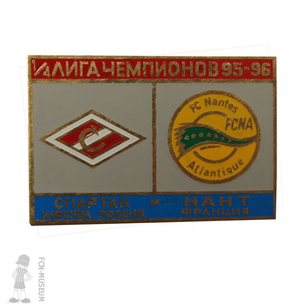 1995-96  quart retour Spartak Nantes e (Badge)