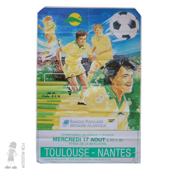 1988-89 07ème j Nantes Toulouse (Affiche)
