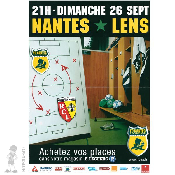 2004-05 08ème j Nantes Lens (Affiche1)