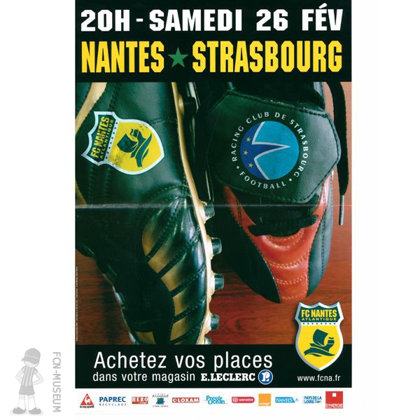 2004-05 27ème j Nantes Strasbourg (Affiche)