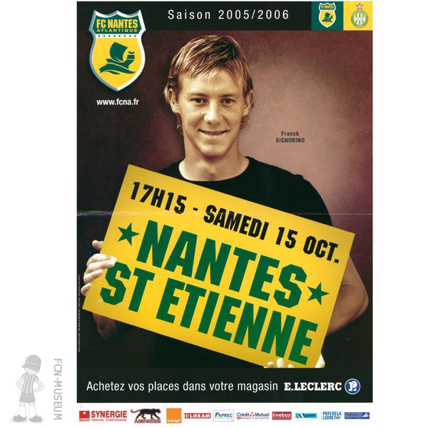 2005-06 11ème j Nantes St Etienne (Affiche)