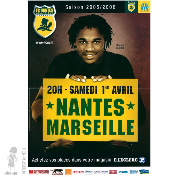 2005-06 33ème j Nantes Marseille (Affiche)