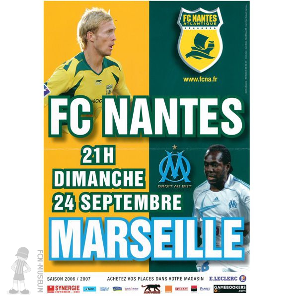 2006-07 07ème j Nantes Marseille (Affiche)