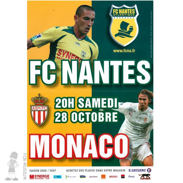 2006-07 11ème j Nantes Monaco (Affiche)