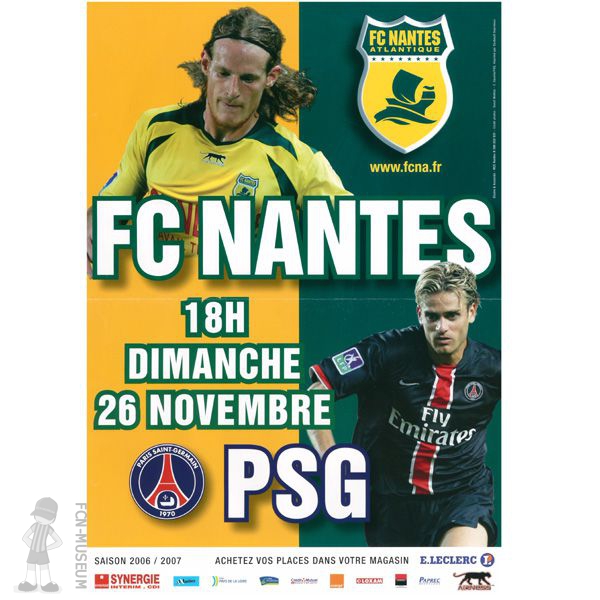 2006-07 15ème j Nantes Paris SG (Affiche)