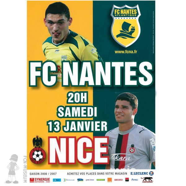 2006-07 20ème j Nantes Nice (Affiche)