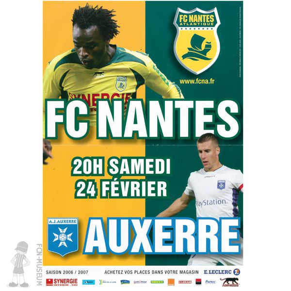 2006-07 26ème j Nantes Auxerre (Affiche)
