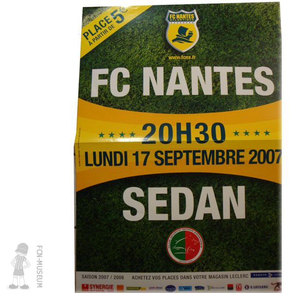 2007-08 07ème j Nantes Sedan (Affiche)
