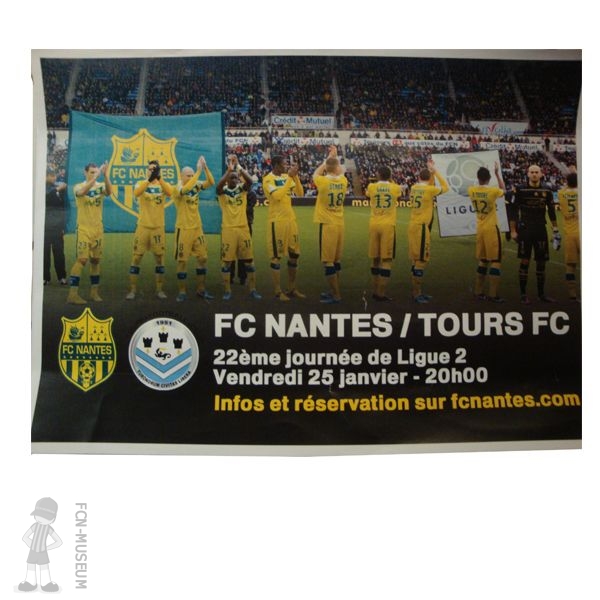 2012-13 22ème j Nantes Tours - Affiche