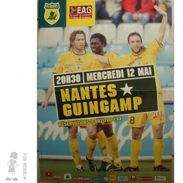 Affiche 2003-04 36ème j FC Nantes Guingamp
