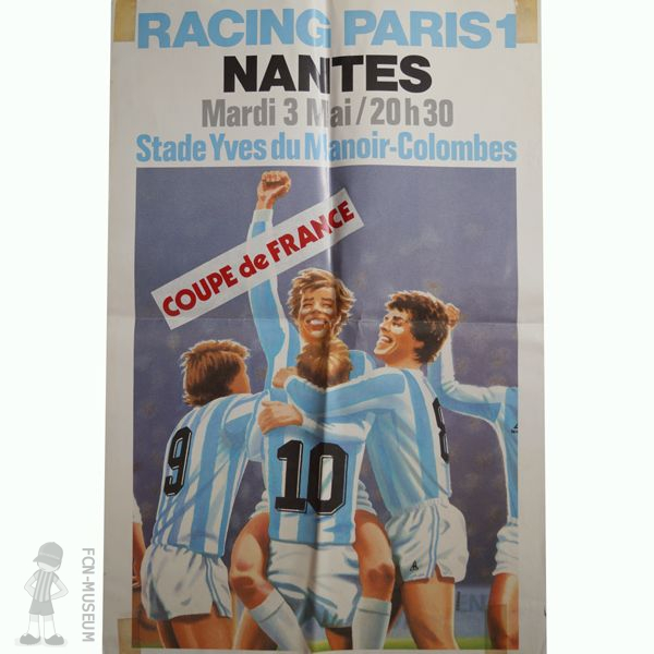 CdF 1983  Quart aller Racing Paris 1 Nantes (Affiche)