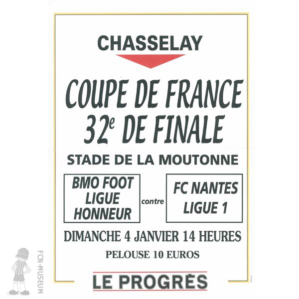 CdF 2004   32ème Chasselay Nantes (Affiche)