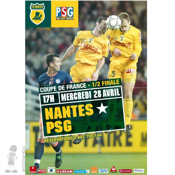 CdF 2004 Demi Nantes Paris SG (Affiche)