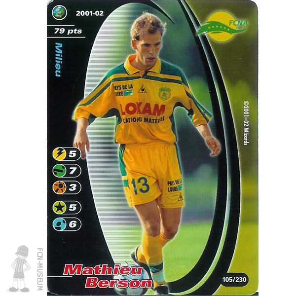 2001-02 BERSON Mathieu (Cards)