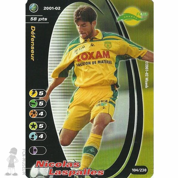2001-02 LASPALLES Nicolas (Cards)