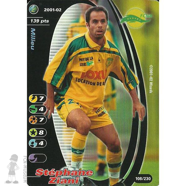 2001-02 ZIANI Stéphane (Cards)