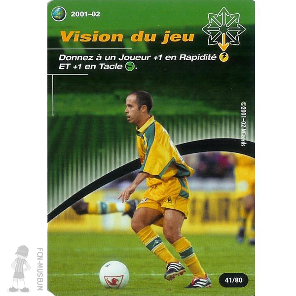 2001-02 ZIANI Stéphane Vision Jeu (Cards)