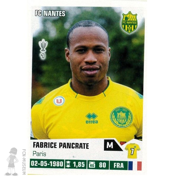 2013-14 PANCRATE Fabrice (Panini)
