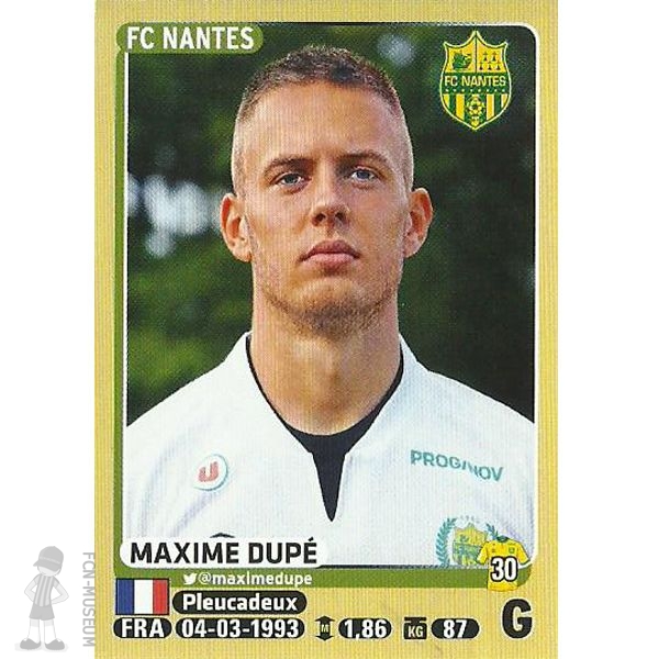 2015-16 DUPE Maxime (Panini)