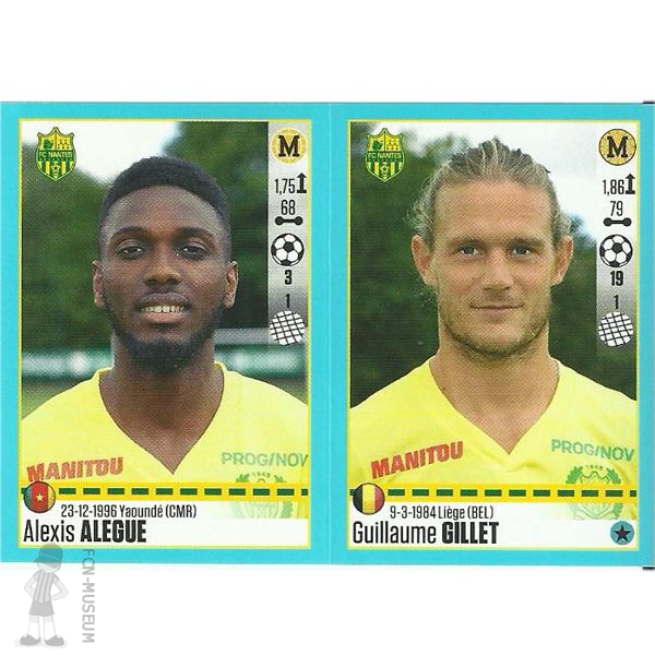 2016-17 ALEGUE & GILLET (Panini)