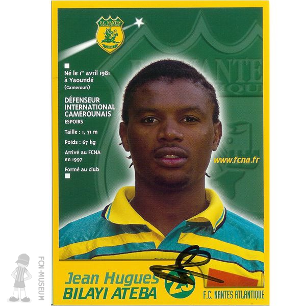 2001-02 BILAYI ATEBA Jean-Hugues