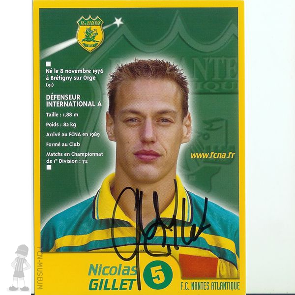 2001-02 GILLET Nicolas